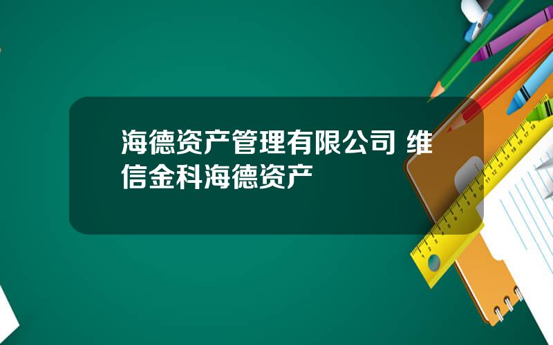 海德资产管理有限公司 维信金科海德资产